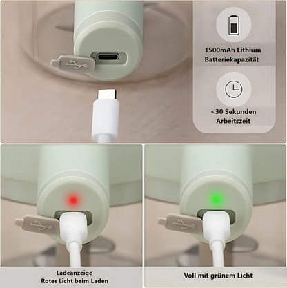 Elektrisches Gemüseschneider-Set - 4 in 1 Tragbar